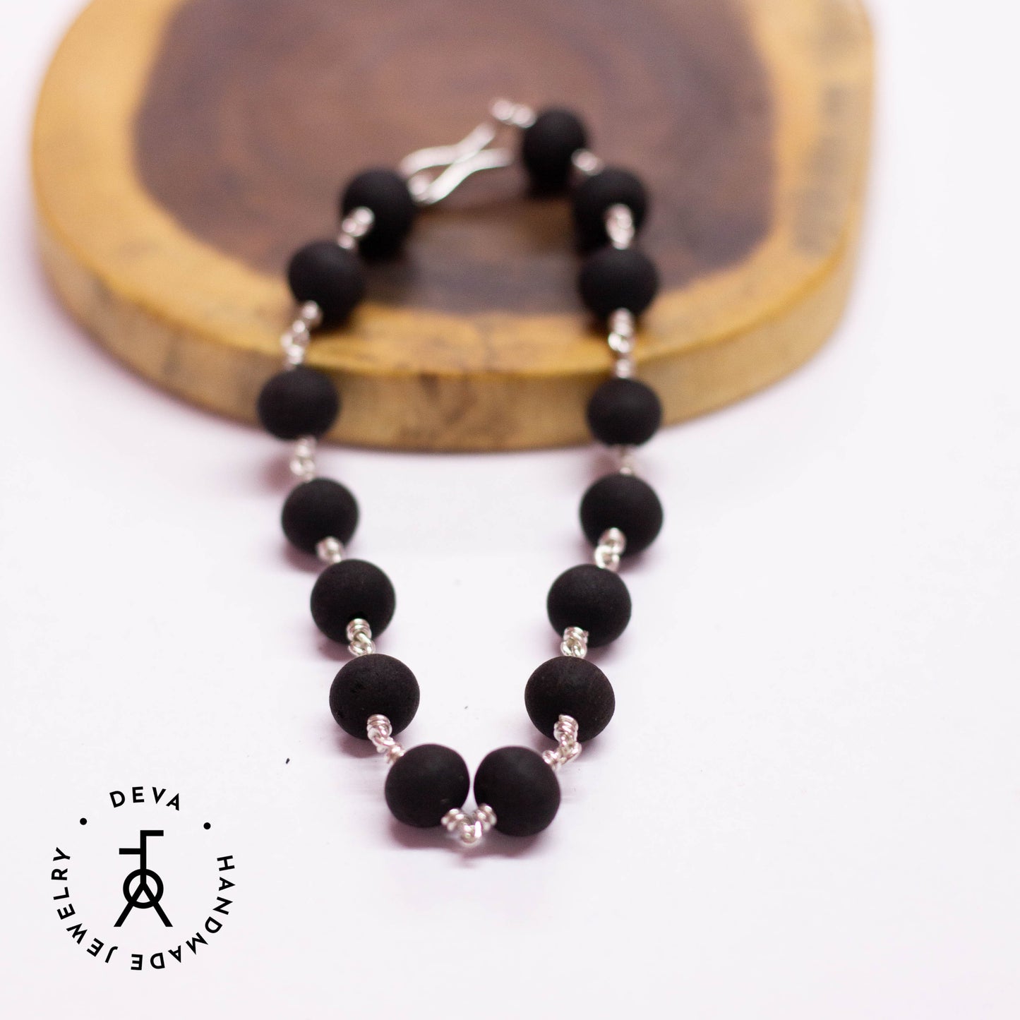 Karungali bracelet Silver 8mm