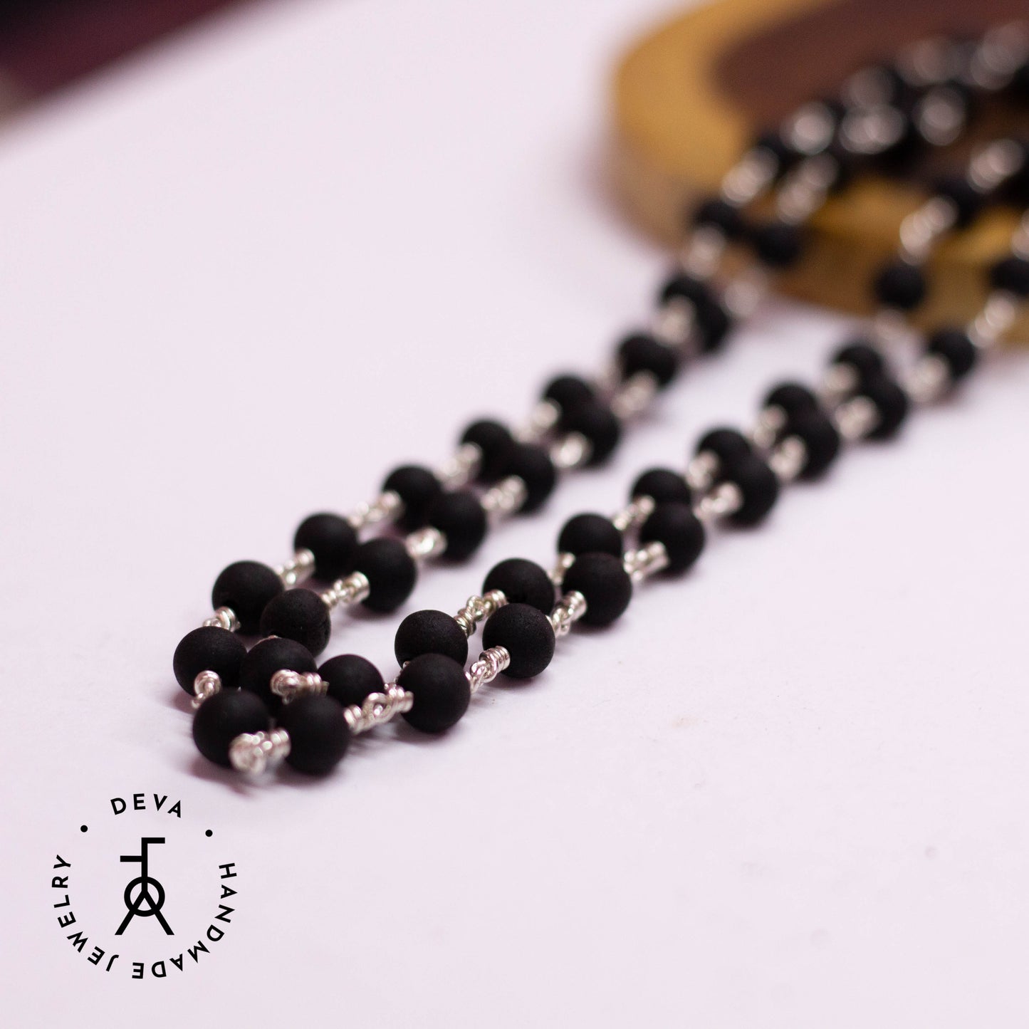 Karungali Malai 6mm 54 Beads Silver