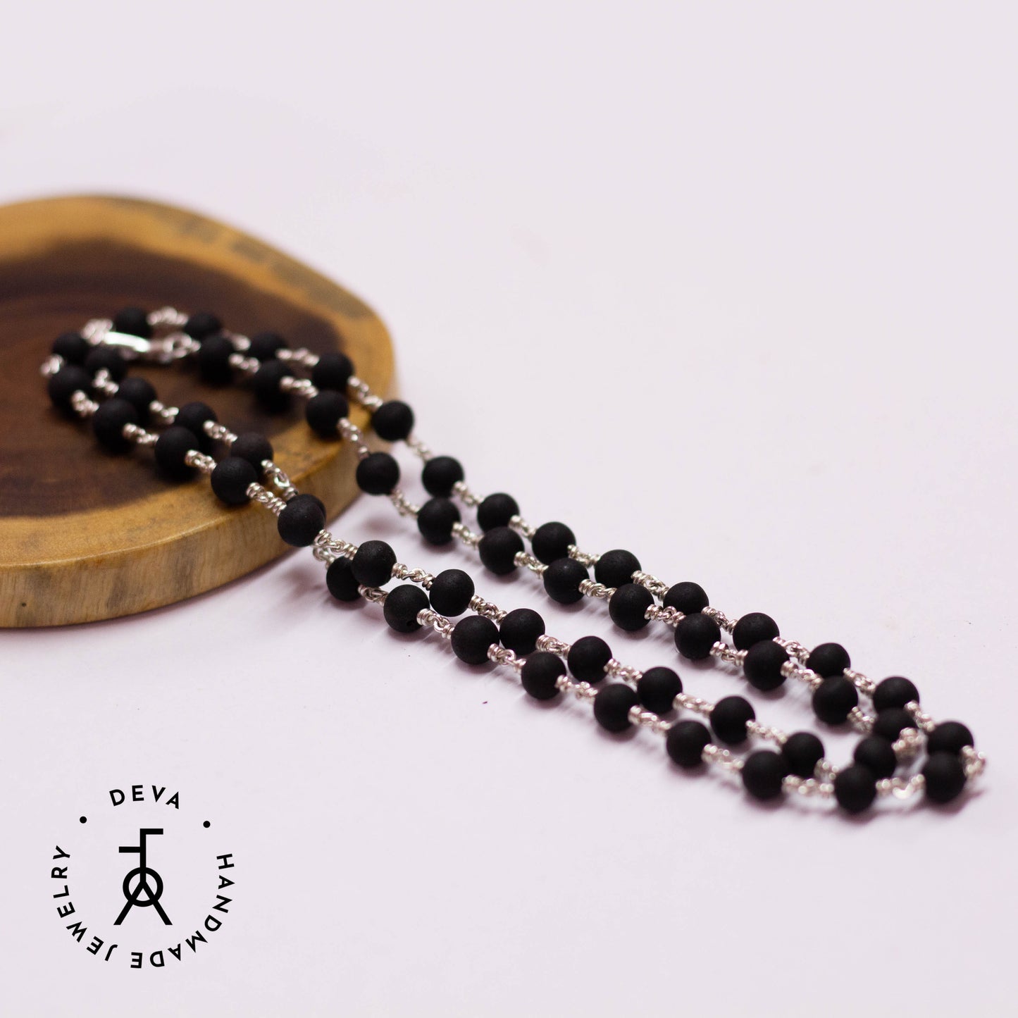 Karungali Malai 6mm 54 Beads Silver