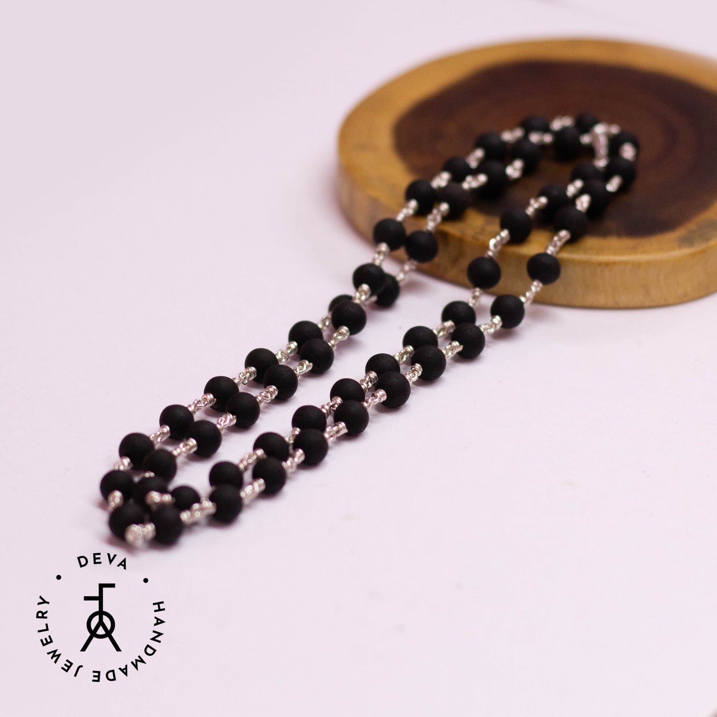 Karungali Malai 6mm 54 Beads Silver