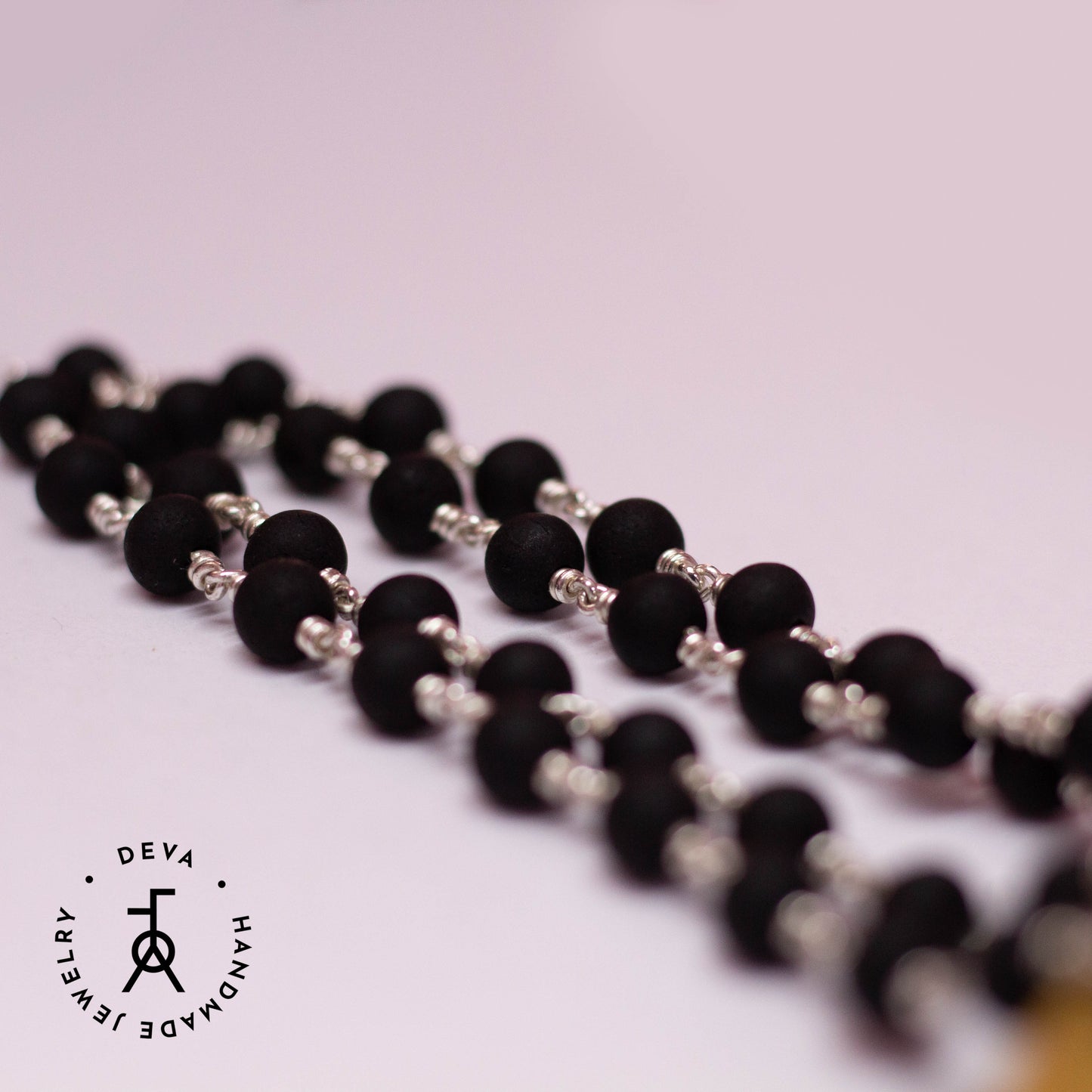 Karungali Malai 6mm 54 Beads Silver
