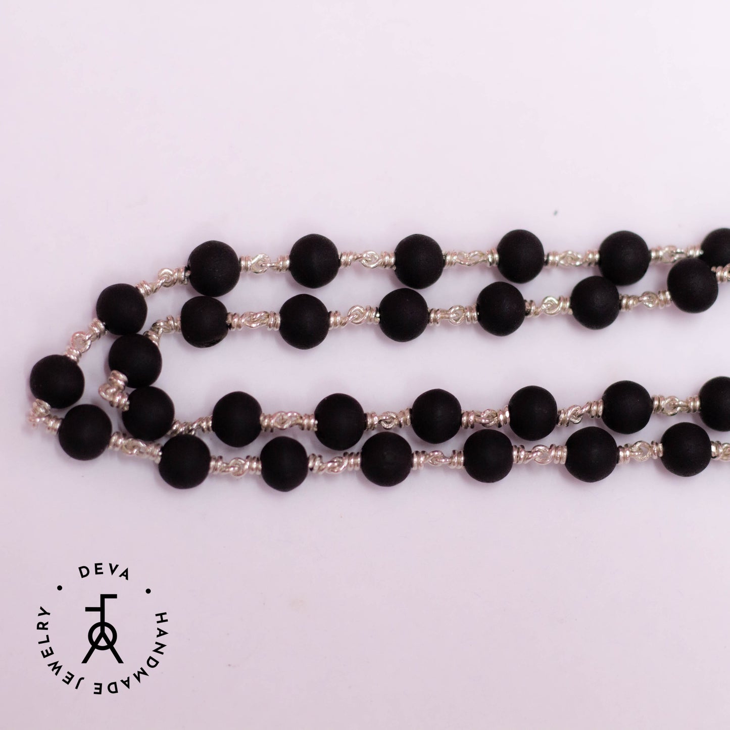 Karungali Malai 6mm 54 Beads Silver