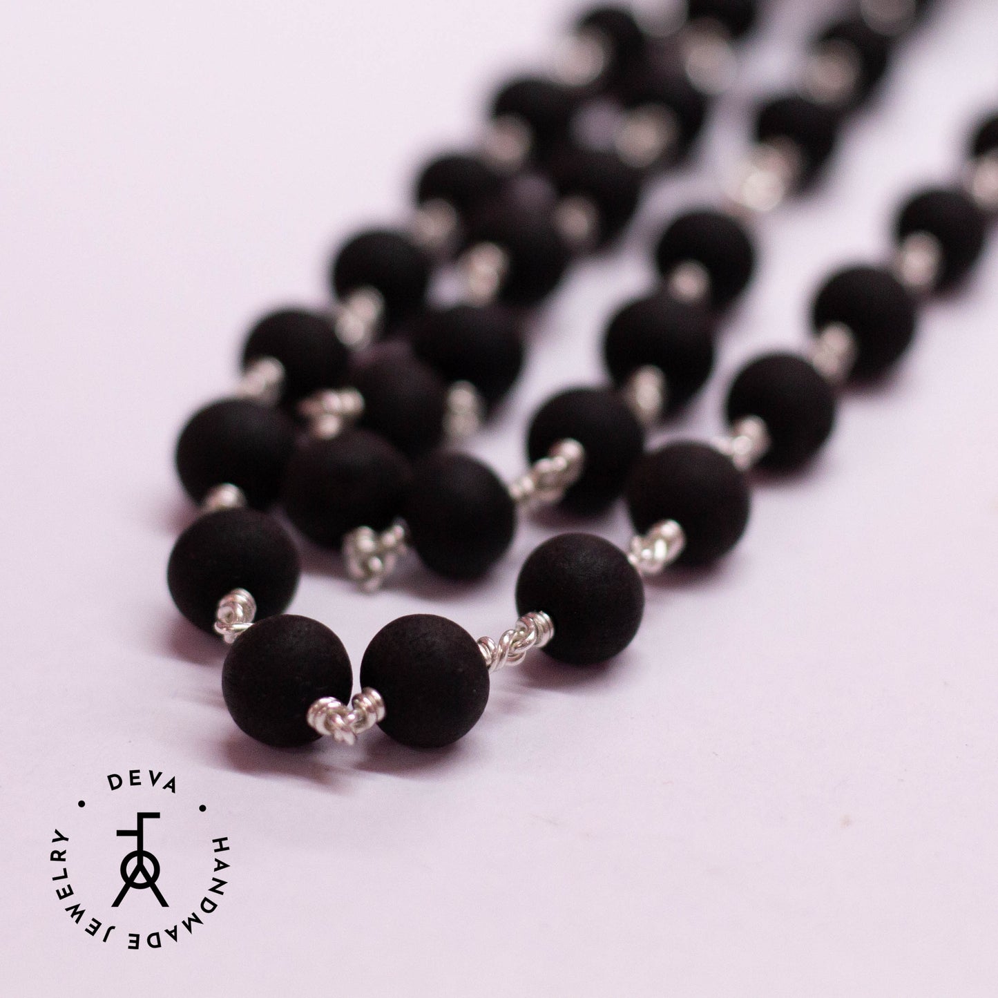 Karungali Malai 6mm 54 Beads Silver