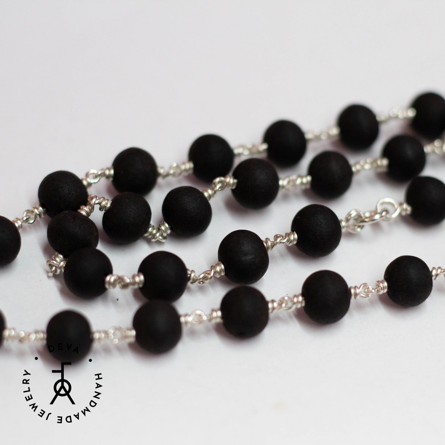 Karungali Malai 6mm 54 Beads Silver
