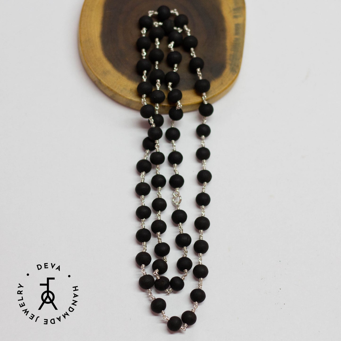 Karungali Malai 6mm 54 Beads Silver