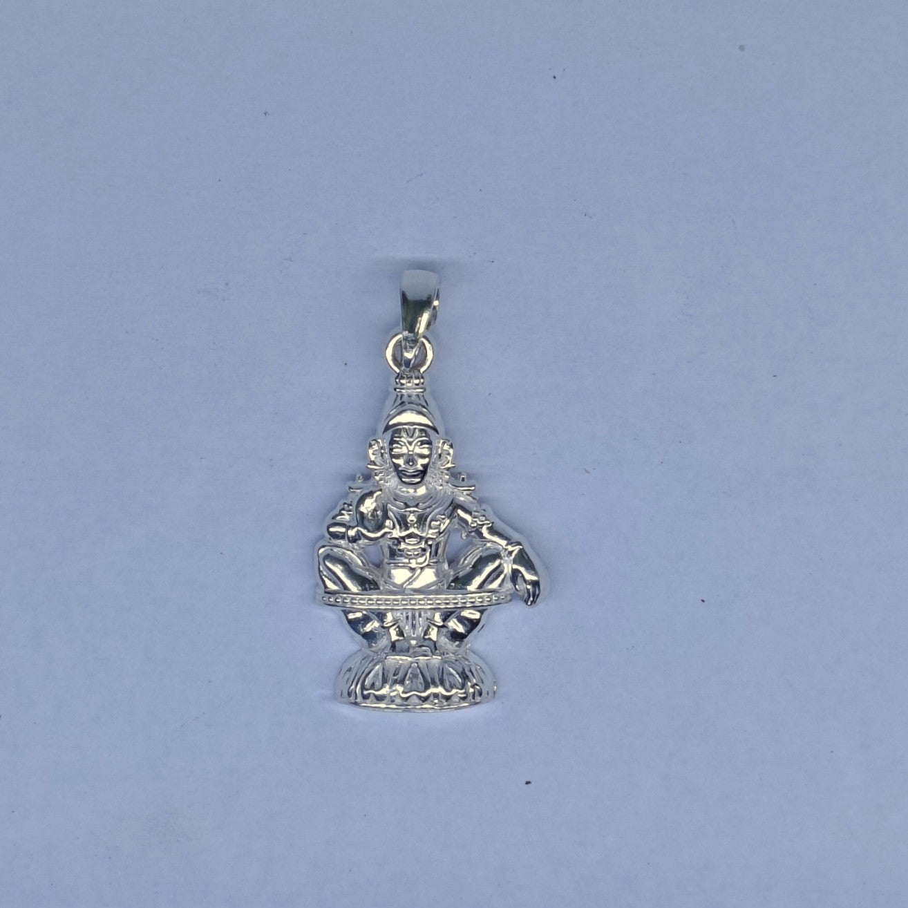 Ayyappan Dollar Pendant 925 Sterling Silver 004