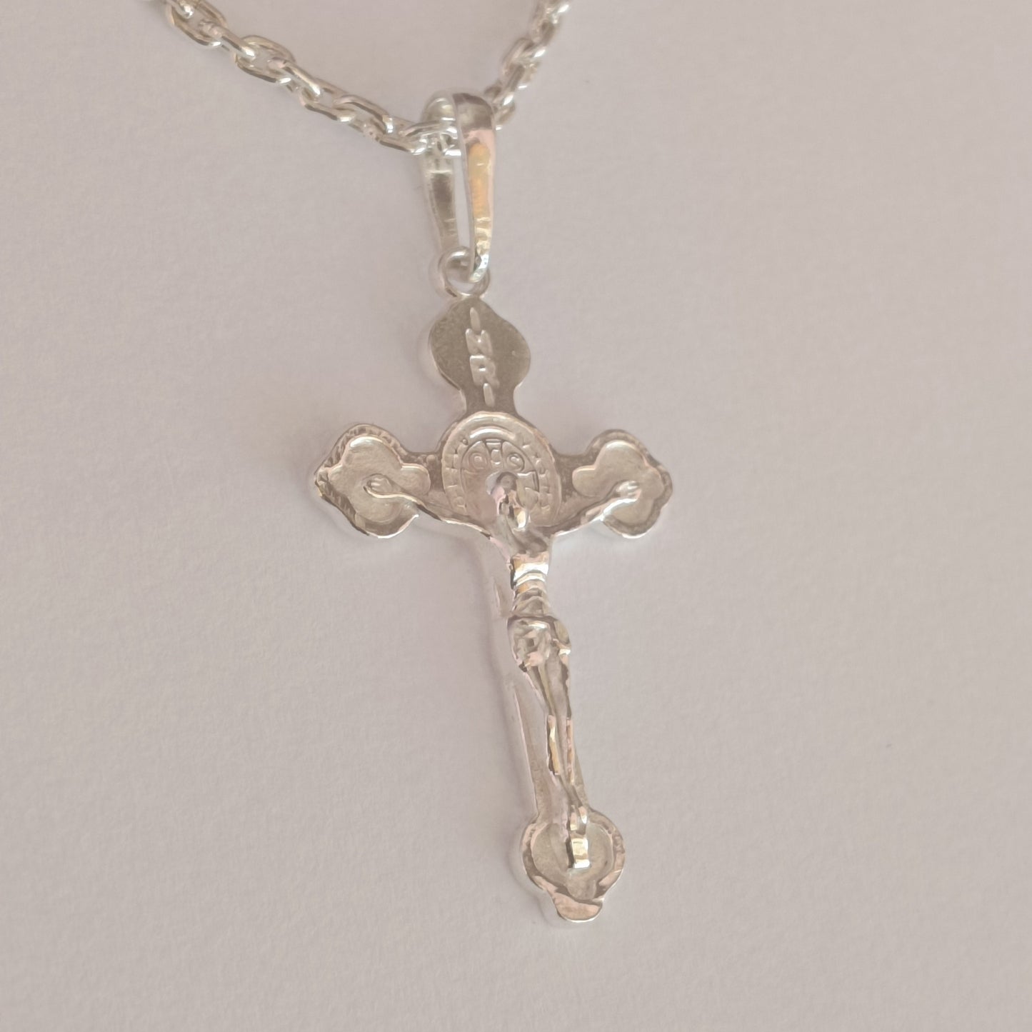 925 Sterling Silver Cross Pendant Necklace  Religious Jewelry for Men & Women