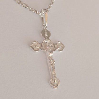 925 Sterling Silver Cross Pendant Necklace  Religious Jewelry for Men & Women