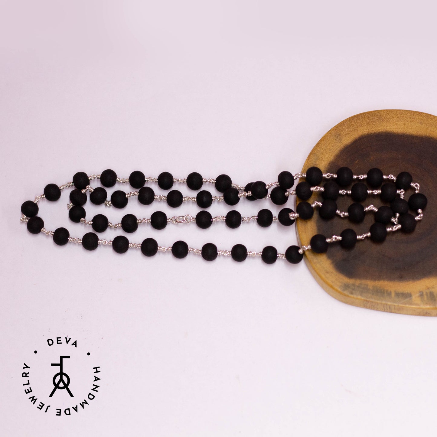 Karungali Malai 6mm 54 Beads Silver
