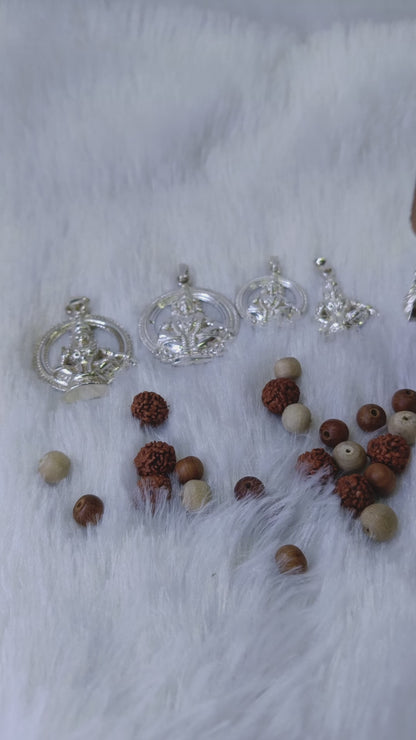 Ayyappan Dollar Pendant 925 Sterling Silver 004